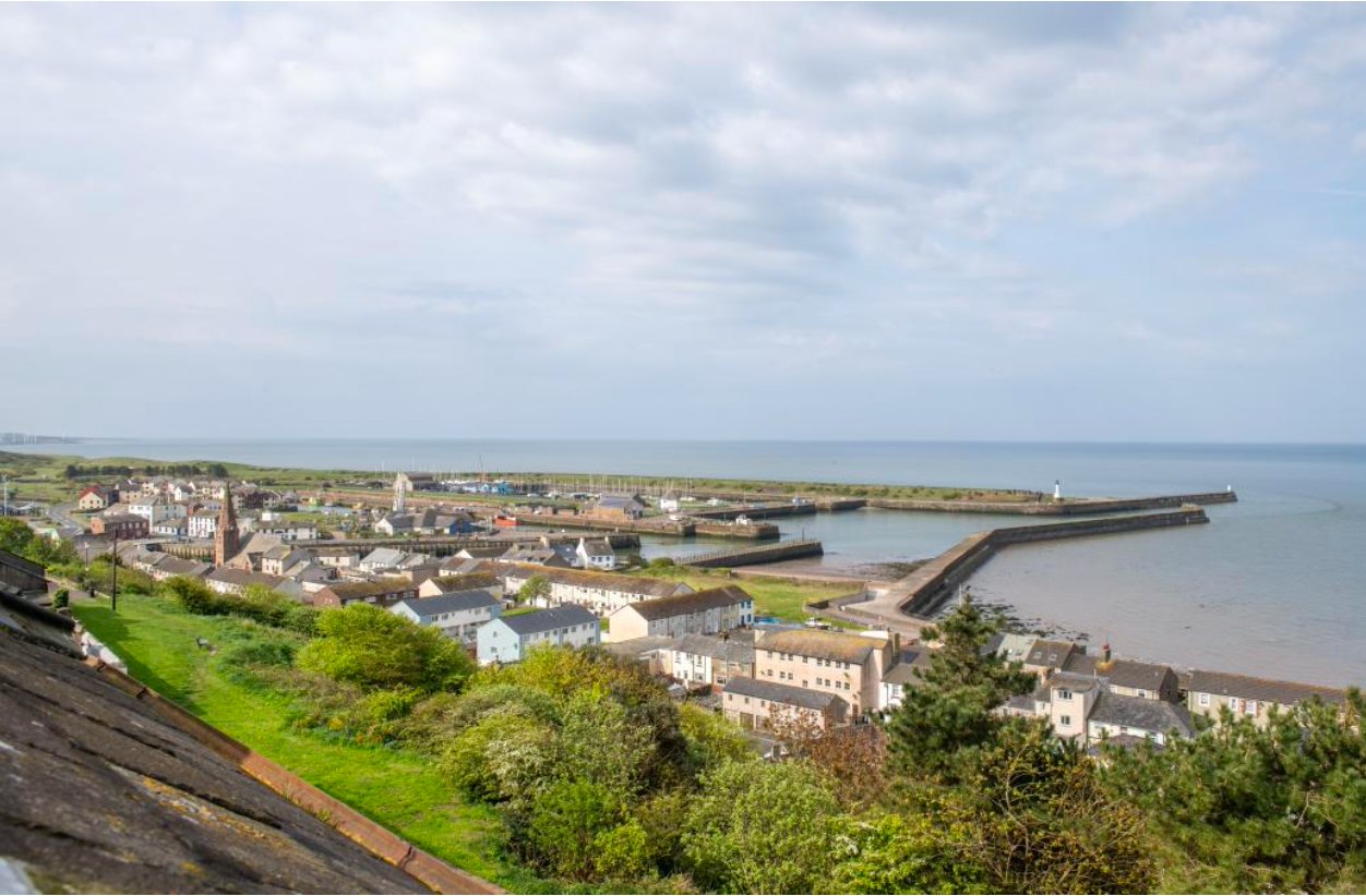 View over Maryport harbour