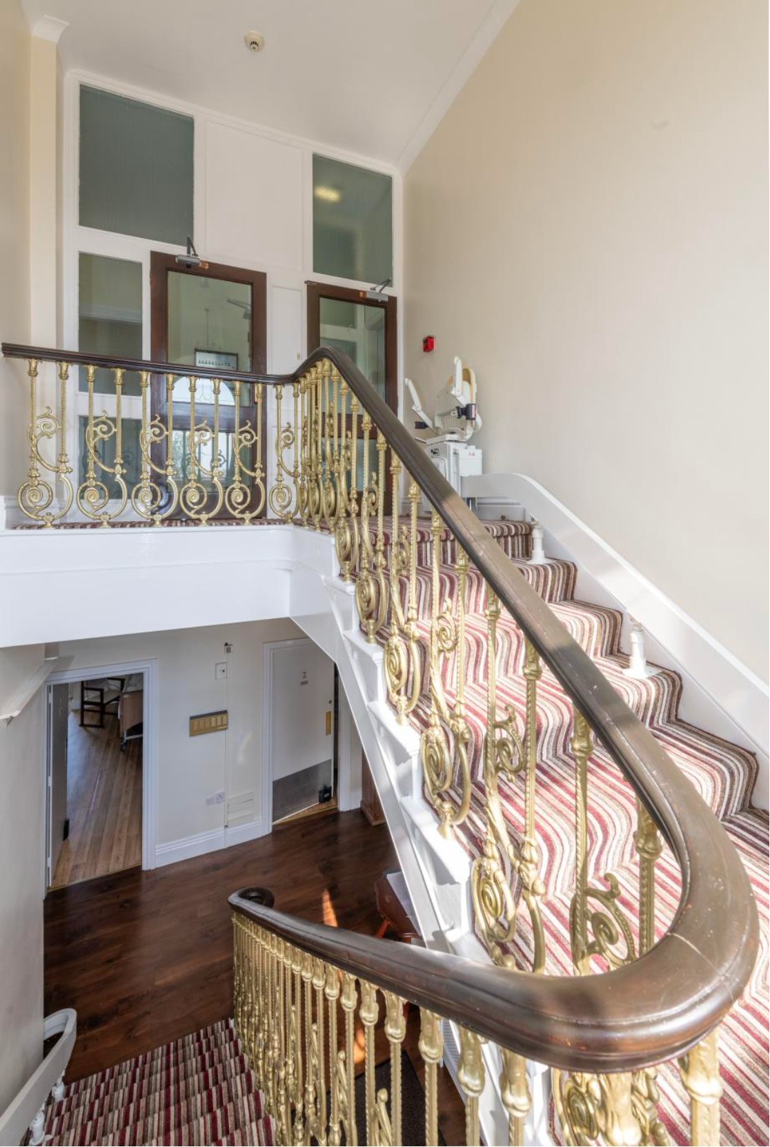 Grand staircase inside Solway House